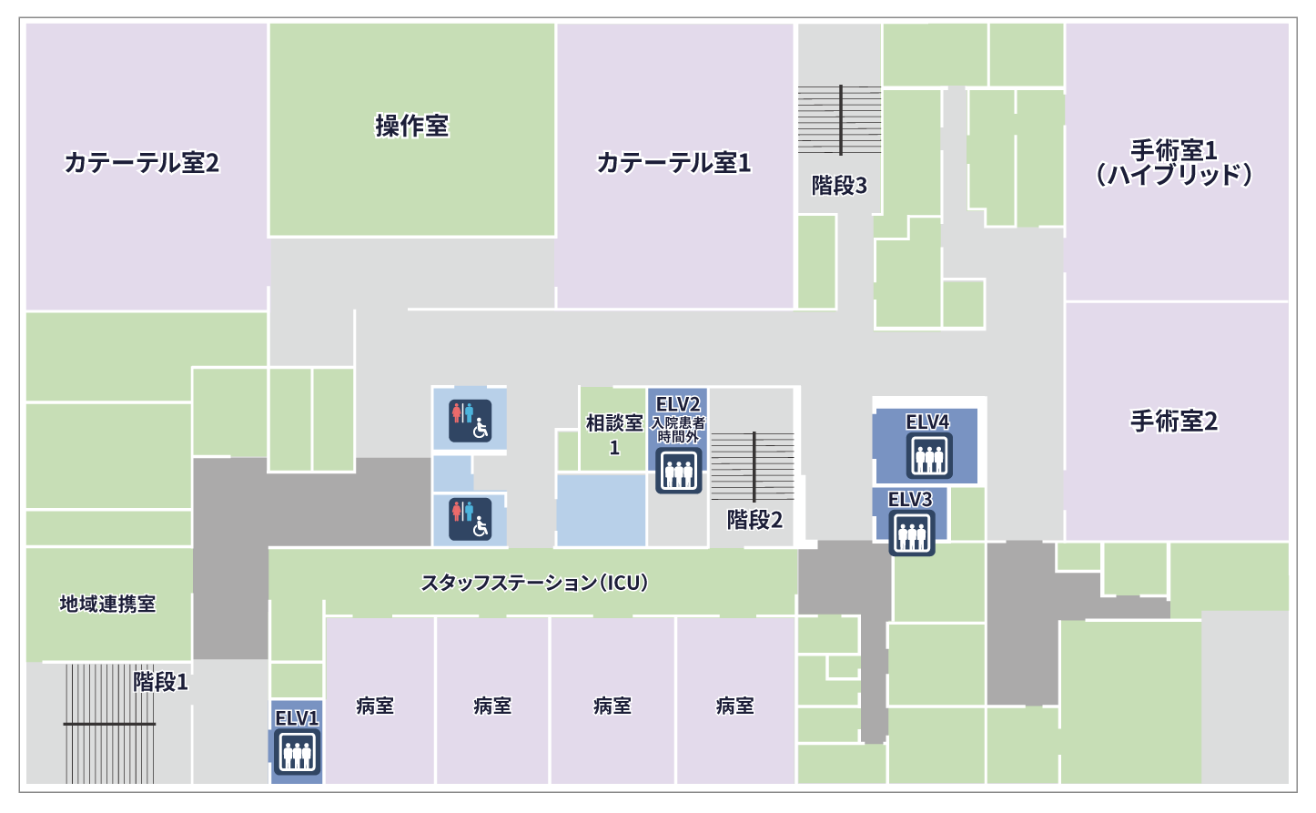 本館2階フロアマップ